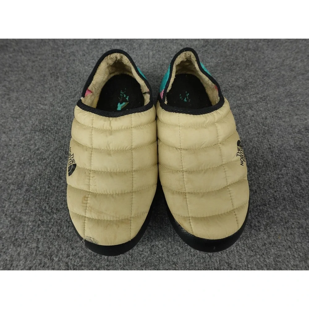 The North Face Thermoball Traction Mule V Men Size 8 Tan Quilted Slippers